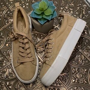 🌹RETRO H&M DIVIDED •  PLATFORM Faux Suede Sneakers